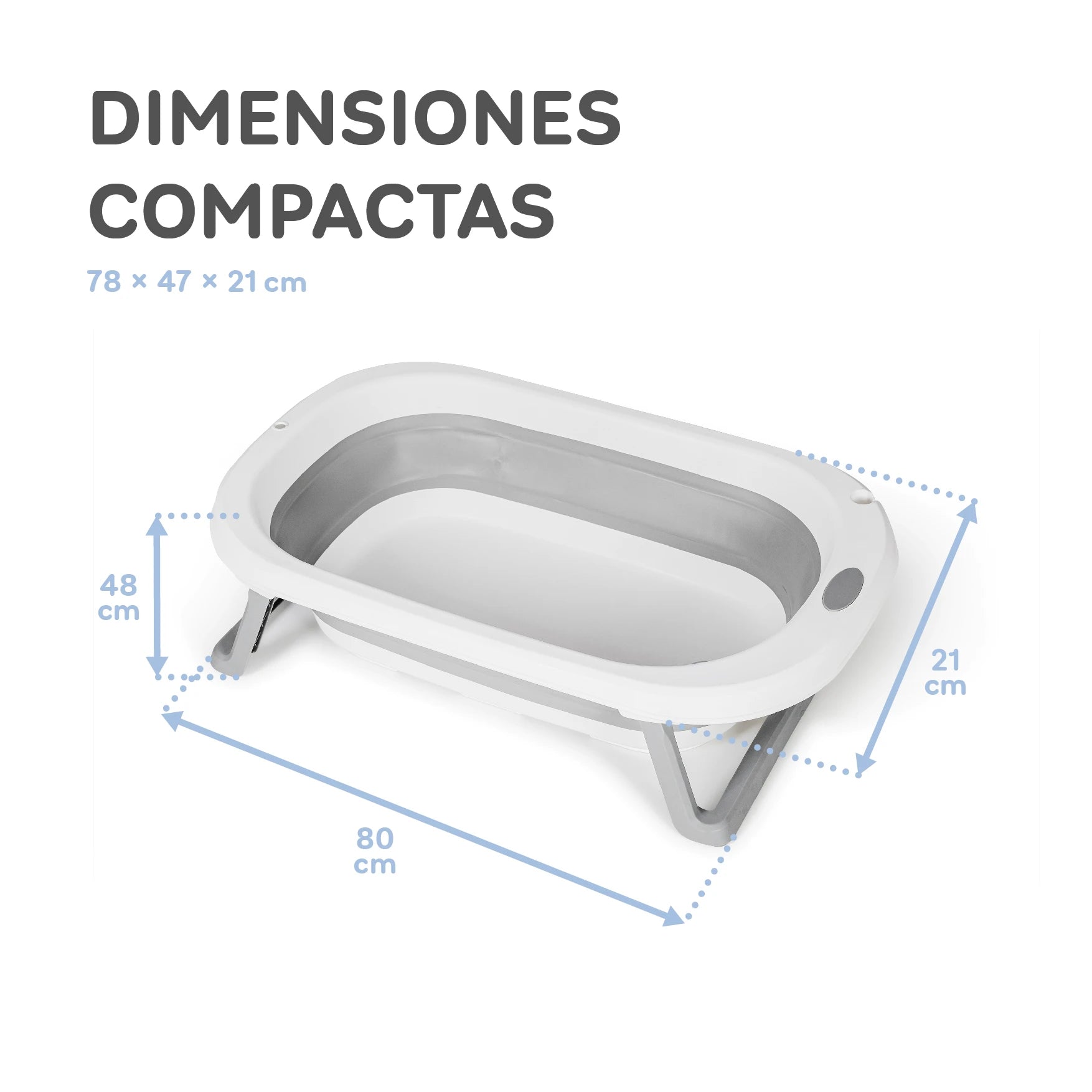 BAÑERA PORTÁTIL CON COJÍN