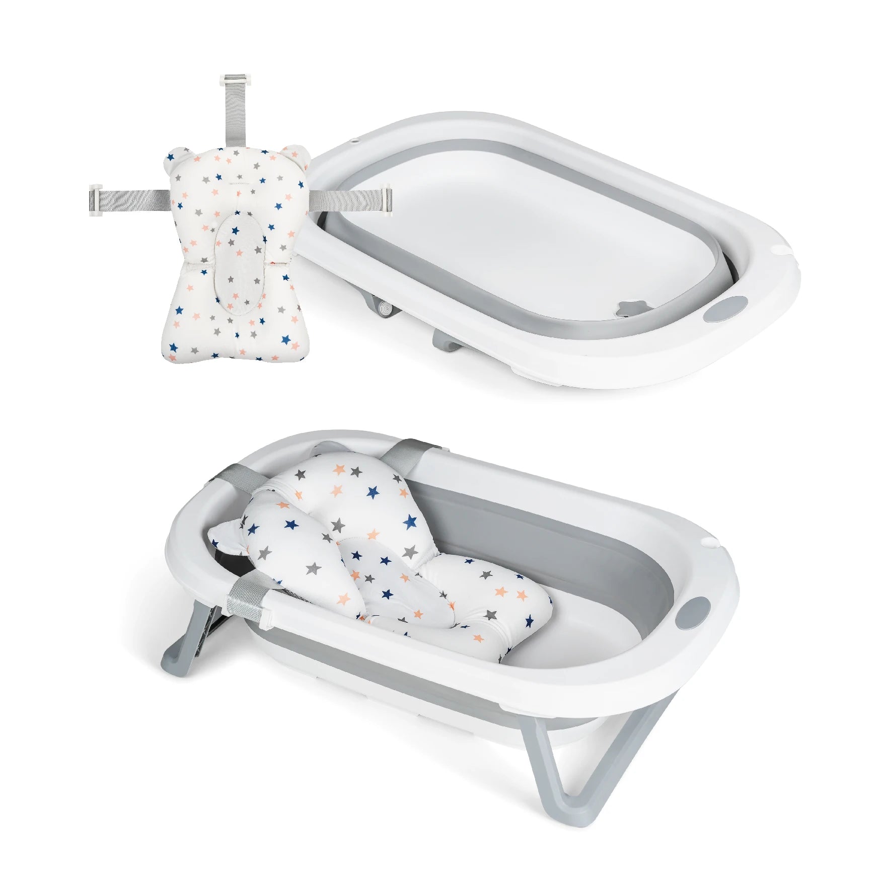 BAÑERA PORTÁTIL CON COJÍN