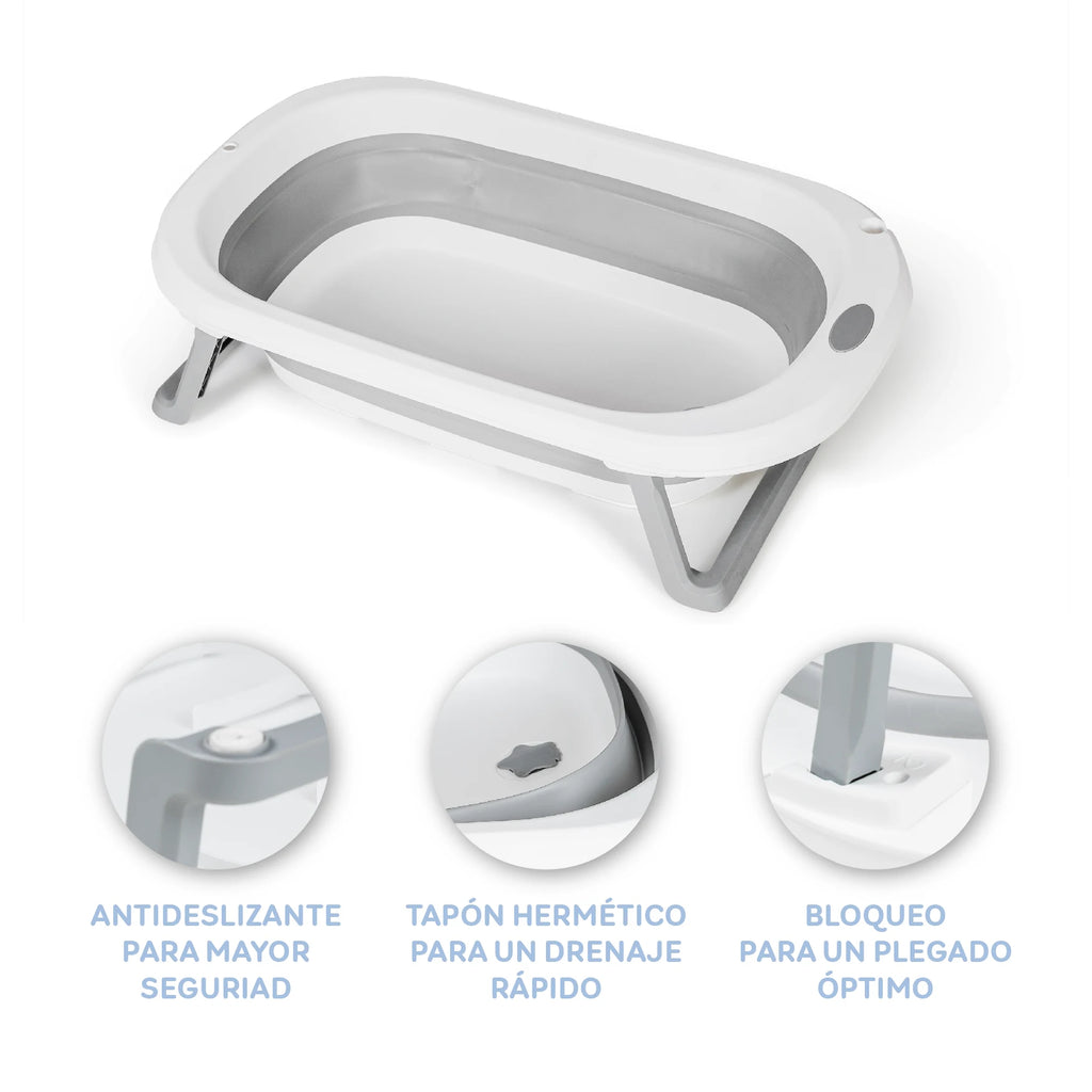 BAÑERA PORTÁTIL CON COJÍN