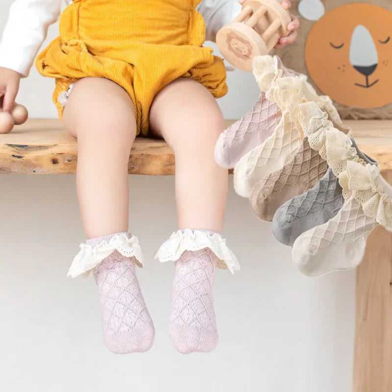 CALCETINES FLORITURAS PARA BEBÉS